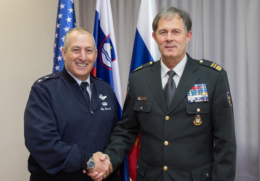 What is the role of the CONG in the establishment of the Air to Ground Operations School in Slovenia?