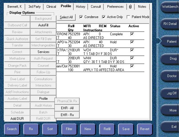 Viewing a Patient s EHR Profile Click here to