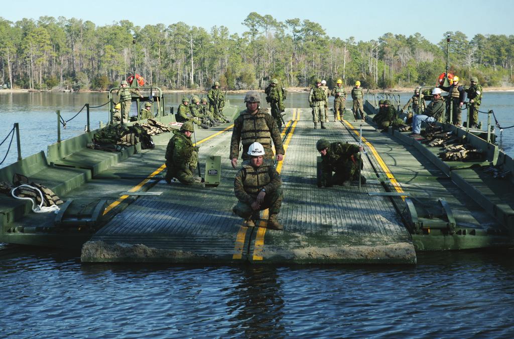 (Background) Marines with Bridge Company, 8th ESB, 2nd