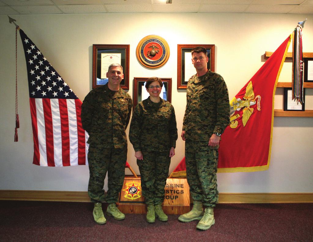 The Warrior s Log Page 2 (From left to right) Navy Capt. Gregory N. Todd, the 2nd Marine Chaplain, Rear Adm. Margaret Kibben, the Chaplain of the Marine Corps, and Col.