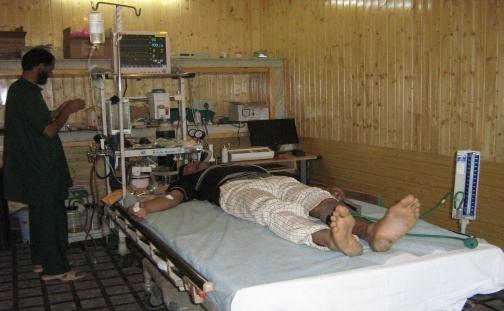 Srinagar Patients waiting area Doctors in the in-patient