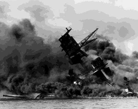 Everything changed on December 7, 1941, when Japanese airplanes made a surprise attack on the US naval base at Pearl Harbor, Hawaii.