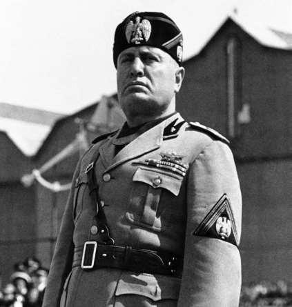 In 1925, Benito Mussolini became dictator of Italy. He had a fascist government, much like Hitler.