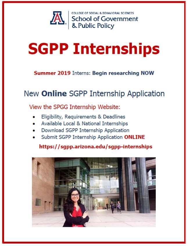 Internship Opportunities SGPP