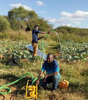 Current project: solar irrigation in Kenya After the long-lasting drought in Kenya, the Solar Energy Foundation has initiated a project to provide farmers there with a secure source of income by