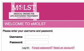 VNSNY Hospice Rolls Out e-molst Online Medical Orders to All Teams Digital End-of-Life Directive Gives Patients, Families and Clinicians Clarity and Peace of Mind Following a successful pilot last