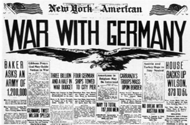 as the aggressor in Europe. In 1917, Germany decided to restart a submarine warfare against any vessel approaching British waters.