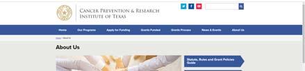 CPRIT At-A-Glance 23 109 Product Development Research grantees established