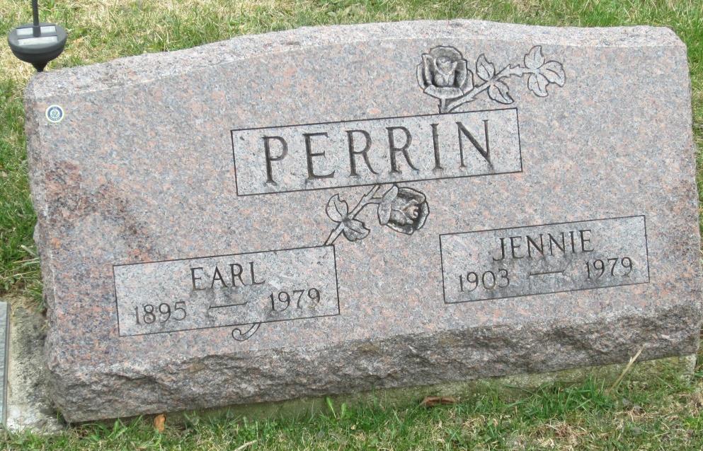 Perrin, Earl E. Evergreen Cemetery Town of Bristol Area Deaths. Perrin, Earl E. (Rochester) Democrat & Chronicle. Mar. 10 1979. p. 12. (4B).
