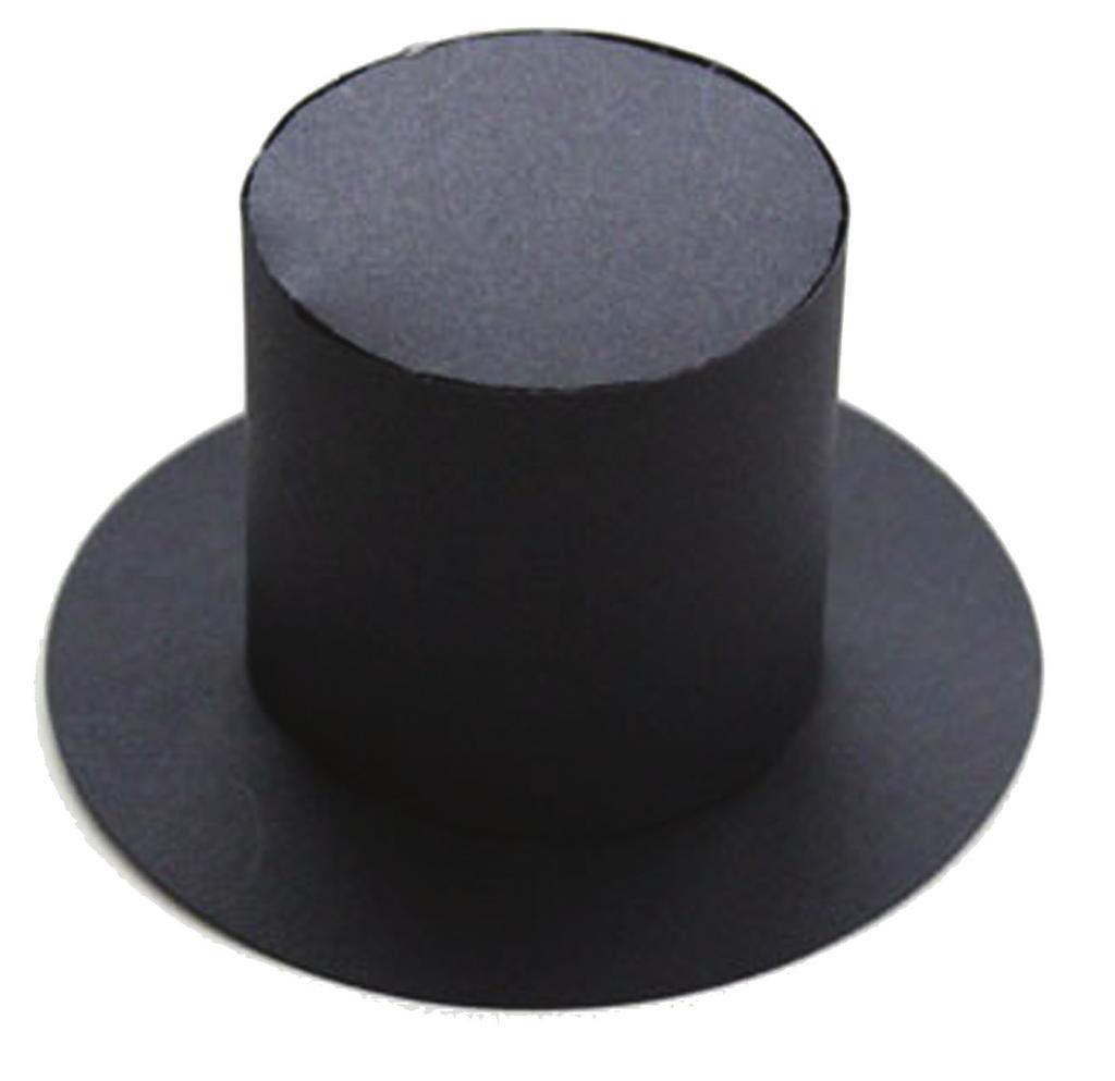 DIY Abe Lincoln Top Hat Make your own Abraham Lincoln top hat with these simple steps: Black construction paper or poster card Black acrylic paint Pen or Pencil Paper