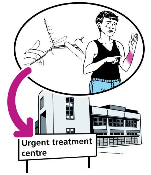 The urgent treatment centre will: Offer an appointment with a healthcare professional that you will