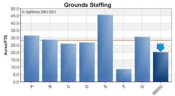Grounds Performance Grounds intensity impacts staffing levels 45 Correlation: Grounds Intensity