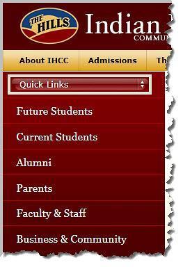 From the Indian Hills Community College homepage