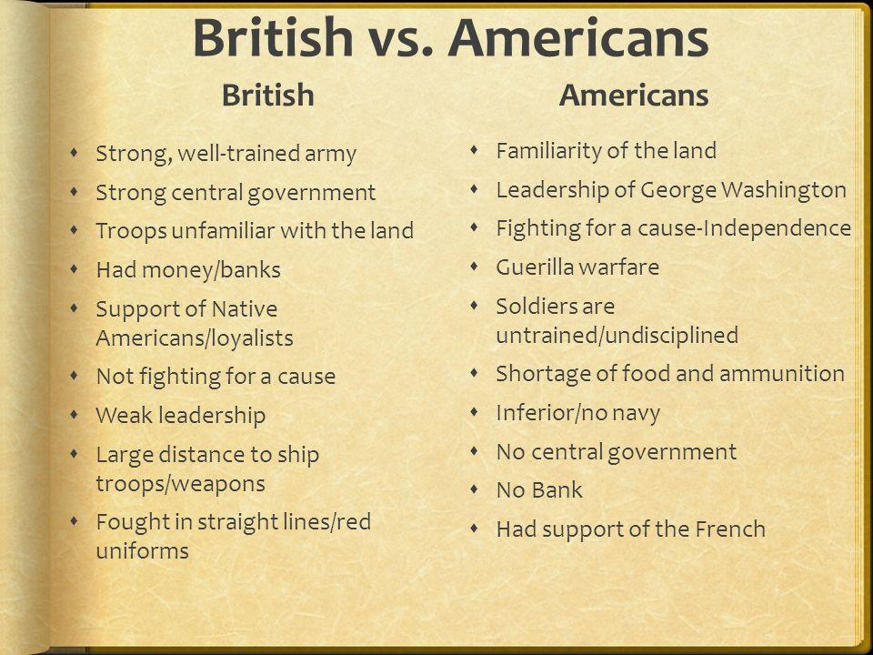 Ready for War? The British were overconfident. They did not realize American strengths or their own weaknesses.