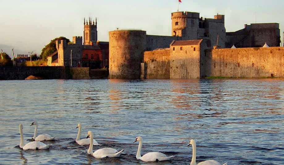 beautiful scenery and tourist destinations in the Shannon Region e.g. the Cliffs of Moher and Bunratty Castle.
