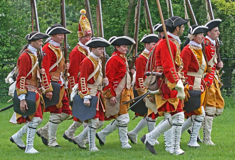 The British then continued their march to Concord where they