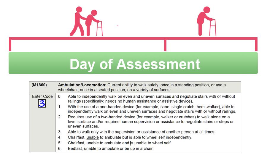 Usual Status If the patient s ability or status varies on the day of the assessment or the time frame under consideration, report the patient s usual status or what is true greater than 50% of the