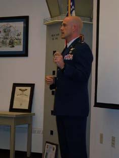 presenting Cadet David Brackett with his