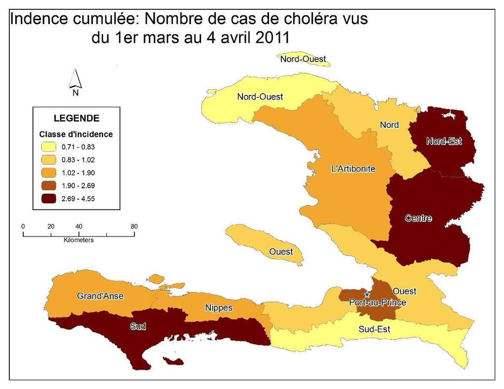 HAITI HEALTH CLUSTER BULLETIN #23 PAGE 4 Figure 2. Cumulative number of hospitalized cholera cases by week of reporting (N=146,686). Haiti, 8 Nov 21 to 4 April 211.