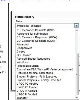 6.1.2 Brooks Sports Science Institute Seed Grants Program Follow the same procedure as for the R-Initiative, but select BSSI: Applied from the Status table and BSS from the Instrument field on the