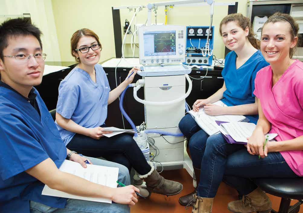 Photo: Respiratory therapy students gain contemporary clinical