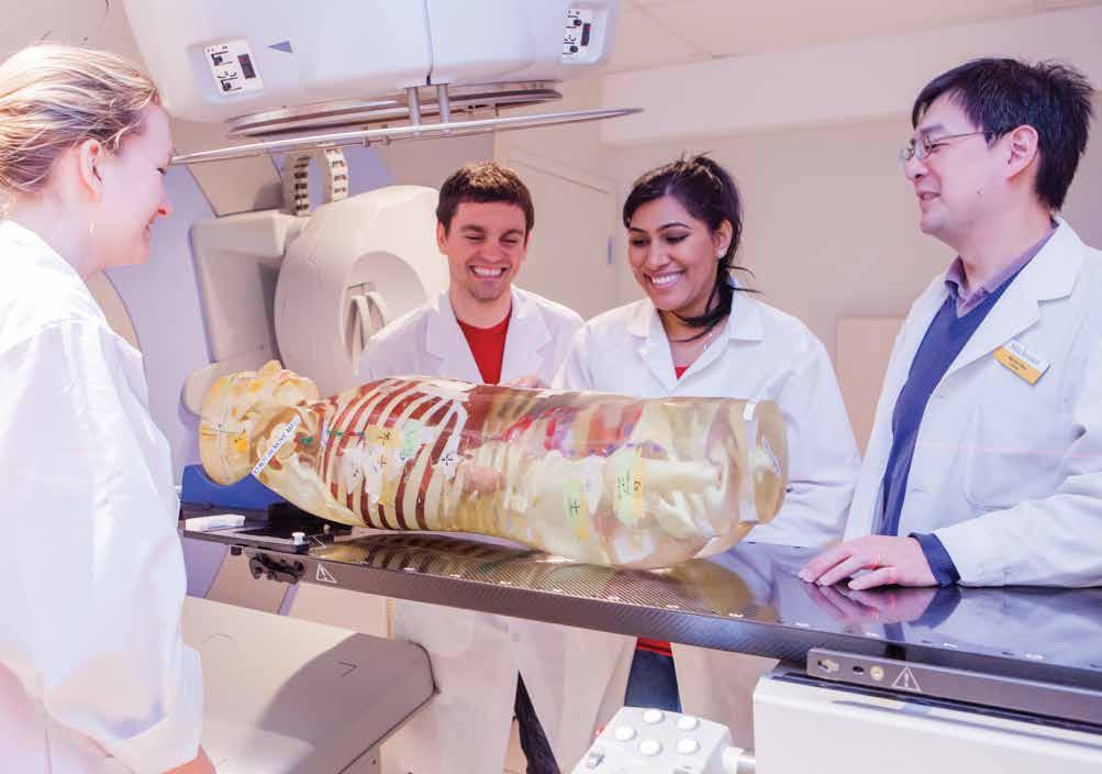 Photo: Students in Michener s joint Radiation Therapy Program with University of