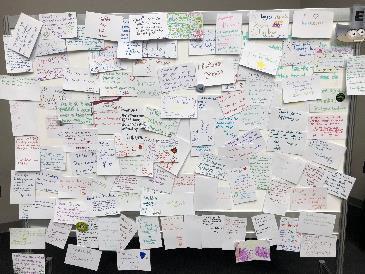 Check out the Volunteer Gratitude Boards Located in the pit area of each program, stop by the Volunteer Gratitude Boards