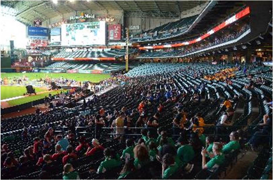 Closing Celebration Saturday, April 20 6:30 8:30 p.m. Minute Maid Park YOU MUST HAVE YOUR BADGE to get into the park.