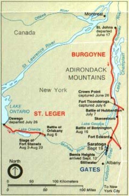 Brandywine and Germantown in 1777 Did not support Burgoyne s invasion of Albany Settled down in Philadelphia instead Burgoyne