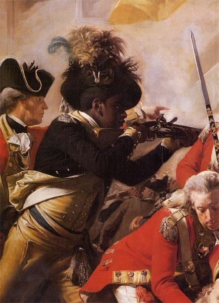 Effect of War on Blacks British promised freedom to blacks who fought for crown Many slaves joined British Americans eventually allow Blacks to join Continental army Detail from "The Death of Major