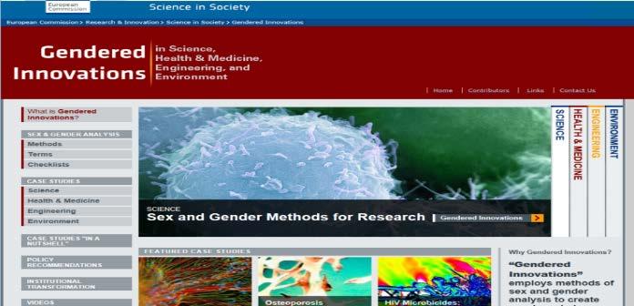 Gender Aspects - Links Gendered Innovations - Stanford University project: practical tools for