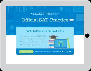Why to Link Your Accounts Personalized practice:: the practice recommendations on Khan Academy will be based on your PSAT/NMSQT results All future scores from the SAT will also be sent