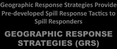 Spill Response: Geographic Response Strategies Geographic Response Strategies Provide