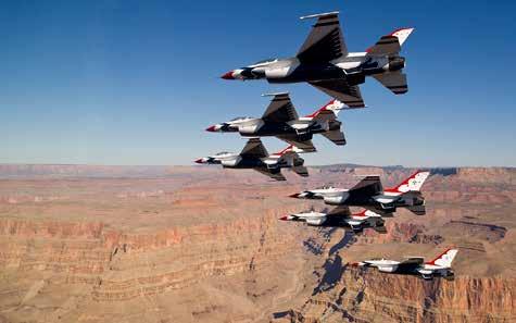 USAF THUNDERBIRDS US ARMY GOLDEN KNIGHTS The Thunderbirds are officially known as the U.S. Air Force Air Demonstration Squadron. Officially activated June 1, 1953 at Luke AFB, AZ.