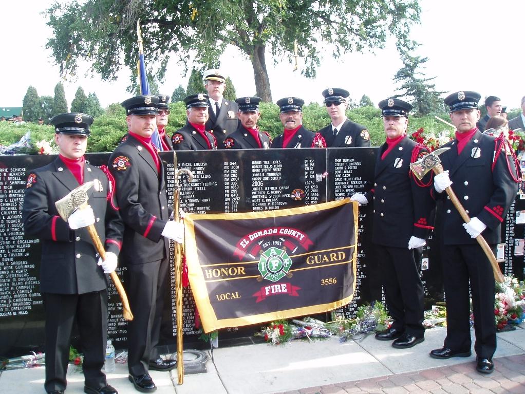 County Fire Honor Guard Members: Dutch, Harris, Johnson, Lohan,