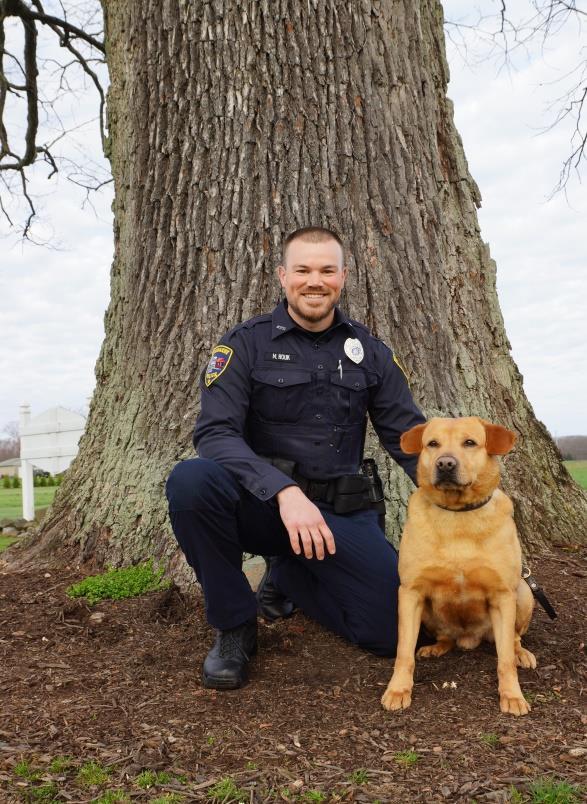 K-9 Program Officer Mitch Houk and his partner K- 9 Thoro are the department s K-9 team.