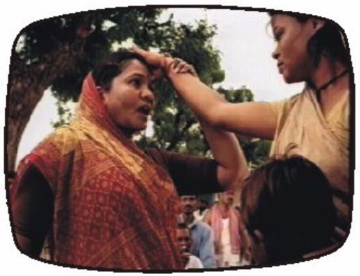 Figure 3: The promise of treatment A woman sarpanch makes a woman who has