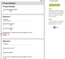Program Budget Total Organization Budget $ (Required) Expense Category Requested Amount Program Budget 1. 2. 3. 4. 5. 6. 7. 8. 9.