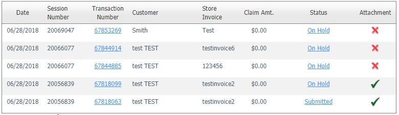 Serial number entry errors can be corrected by visiting claim transaction history.