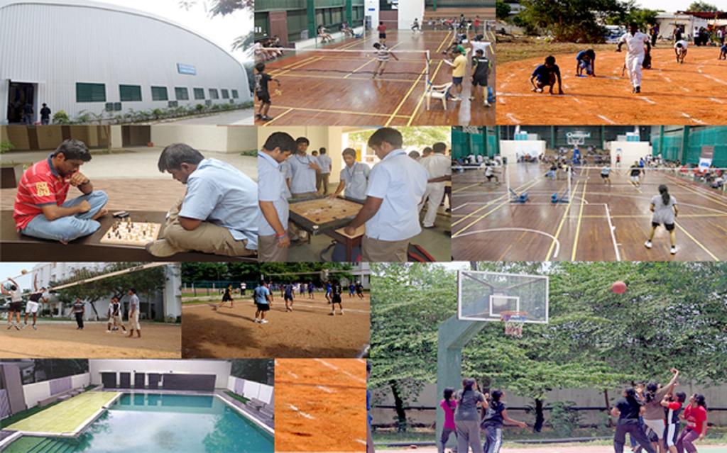 stadium. A swimming pool with life guards is available in the boy s hostel campus.