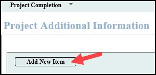 publish included), kudos, etc. This screen is not required. If there are no additional documents to upload, continue to Step 7 (below) To add documents: Select Add New Item.