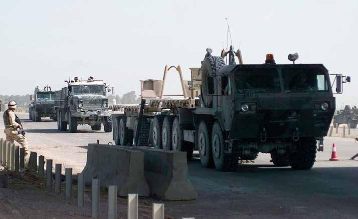 COMMENTARY Traffic along Main Supply Route (MSR) Tampa in central Iraq flows freely May 15, 2004, under the watchful eyes of Soldiers from C Battery, 1st Battalion, 35th Cavalry Regiment.