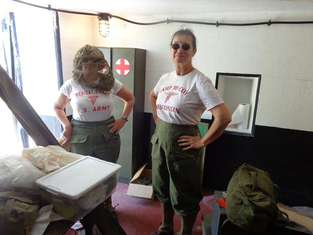 Once we arrived at Battery Gunnison/New Peck, the medical team began setup.