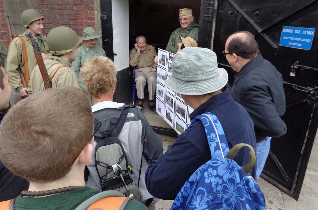 Our visitors were treated to a briefing by Honorary Member (SGT) Francis Hayes, a WWII Veteran of the Battle of