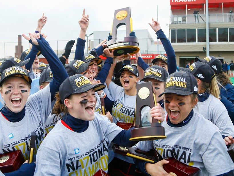 Division II means access to NCAA championships Division II sponsors and fully funds 25 national championships 12 in men s sports and 13 in women s sports that annually give the nearly 14,000