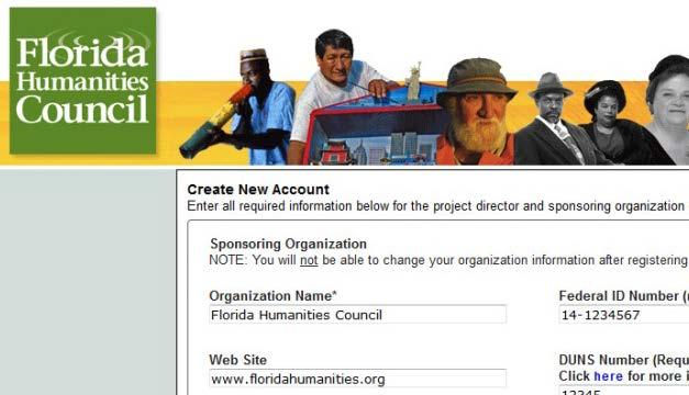 If you do not already have an account, click on the Create New Account button.