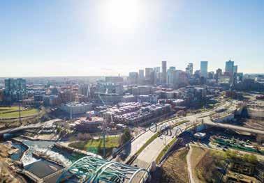 Complementing its workforce, Denver has made infrastructure investments in transportation, finance, and recreation.