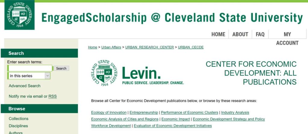 Center for Economic Development @ Cleveland State University