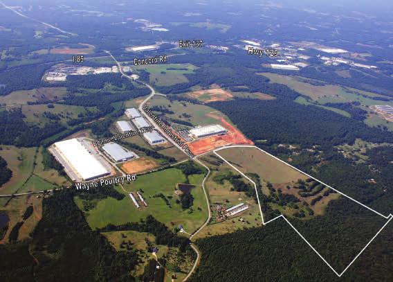 R E C E N T T R A N S A C T I O N S SOLD! The ±711 acre tract of land in Jackson County known as Valentine Farms Business Park was once home to one of the leading cattle operations in Georgia.