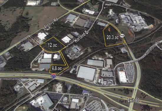 65 L A N D S P O T L I G H T OR BUILD-TO-SUIT Covington, GA - Newton County Excellent location - only 1/2 mile from I-20 (Exit 93) and convenient to US Hwy 142 UTILITIES Water: City of Covington (12